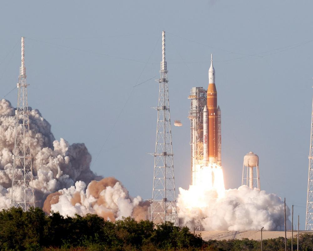 Nasa’s Artemis II rocket lifts off for historic moon mission